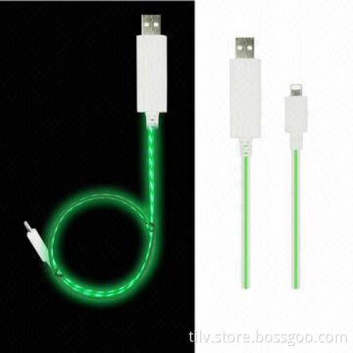 New LED Light Flashing Cable for iPhone 5s/5c